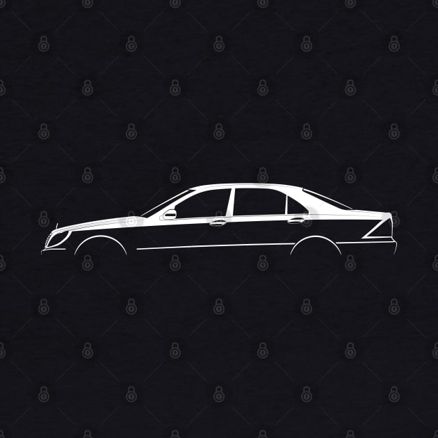 Mercedes-Benz S-Class (W220) Silhouette by Car-Silhouettes